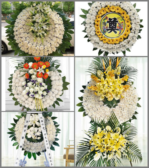 四川成都崇州市怀远镇三官村花圈速递